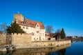 The historic moated castle in Flechtingen Royalty Free Stock Photo