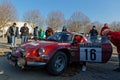 Historic Monte-Carlo Rally halts for a rest in Crest Royalty Free Stock Photo