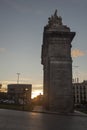 Historic monument Puerta de Toledo or Toledos gate in madrid.