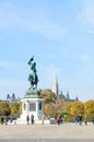 Historic monuments of Vienna city in Austria. Tourist city in Europe
