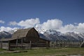 Historic Mormon Row, Grand Teton National Park, Jackson Hole valley, Wyoming, USA Royalty Free Stock Photo