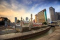 Historic mosque, Masjid Jamek at Kuala Lumpur, Malaysia Royalty Free Stock Photo