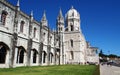 Jeronimos Monastery, in Belem, monument of Manueline Gothic, Lisbon, Portugal