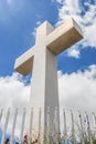 Historic Mt. Helix Cross with Fence Railing Royalty Free Stock Photo