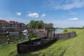 Historic Mudder boat at the Old Port in Hooksiel Royalty Free Stock Photo