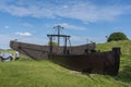 Historic Mudder boat at the Old Port in Hooksiel Royalty Free Stock Photo