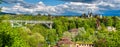 Historic Museum and Kirchenfeldbrucke bridge in Bern