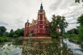 Historic muskau castle of pueckler in saxony germany Royalty Free Stock Photo