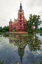 Historic muskau castle of pueckler in saxony germany Royalty Free Stock Photo