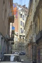 Historic narrow street in lviv