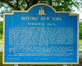 Historic New York memorial plaque marker Newburgh Area in New York State