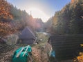 The historic Oblazy water mill in the Kvacianska dolina national park in Slovakia