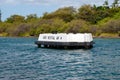 Historic off-dock mooring point of USS Arizona in Pearl Harbor, Oahu, Hawaii, USA