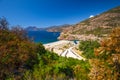 Historic old city center of Porto town, near Piana, Corsica, France, Europe. Royalty Free Stock Photo