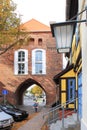 Kniepertor and half-timbered houses, Stralsund, Germany Royalty Free Stock Photo
