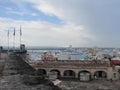 An historic old fortress showing its age