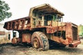 Historic old large dumper truck Royalty Free Stock Photo