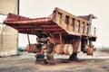 Historic old large dumper truck Royalty Free Stock Photo