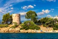 The historic old lighthouse, Santa Maria Navarrese, (Torre di Santa Maria Navarrese) is a popular tourist spot with views across