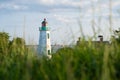 Historic Old Point Comfort Lighthouse in Hampton VA Royalty Free Stock Photo