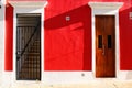 Historic Old San Juan - Red Walls, Doors, Stairs