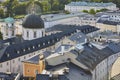 Historic old town of Salzburg from viewpoint. Salzburgerland region, Austria