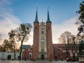 Oliwa Cathedral in the morning. Gdansk, Poland. Royalty Free Stock Photo