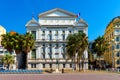 Historic Opera House and Theater hall at Promenade des Anglais along Nice beach on French Riviera Azure Coast in France Royalty Free Stock Photo