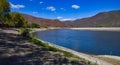 Historic Oregon Trail. Farewel Bend. Small lake in the mountains in Oregon, US