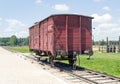 Old transport train wagon, Auschwitz-Birkenau Concentration Camp