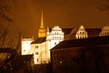 Historic Ortenburg Castle in Bautzen at Night Royalty Free Stock Photo