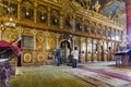 Historic, orthodox church interior in Bansko, Bulgaria