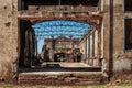 Historic Pacific war Army barracks ruins Corregidor Island, Mani