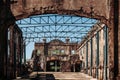 Historic Pacific war Army barracks ruins Corregidor Island, Mani