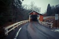 The historic Pack Saddle bridge in rural Pennsylvania