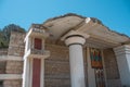 The historic Palace of Knossos on the Greek island of Crete Royalty Free Stock Photo