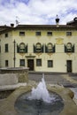 Historic palace of Miane, town in Treviso province Royalty Free Stock Photo