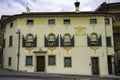 Historic palace of Miane, town in Treviso province Royalty Free Stock Photo