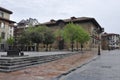 Oviedo, 18th april: Palacio Camposagrado Historic Building in Plaza Porlier Square from Oviedo City in Spain