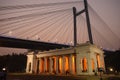 historic palladian porch in the name of british scholar james prinsep at prinsep ghat, kolkata, westbengal, india