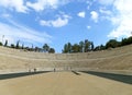 The Historic Panathenaic Stadium Became the Home of the First Modern Olympic Games in 1896, Archaeological site in Athens, Greece Royalty Free Stock Photo