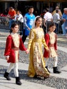 Historic parade in Vigevano Royalty Free Stock Photo