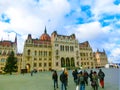 The historic parliament of Budapest in Hungary