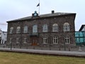 Historic parliament building AlÃÂ¾ingishÃÂºsiÃÂ° of the Icelandic AlÃÂ¾ingi (also Allthing) located in Reykjavik center.