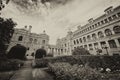 Historic parliament building in the citycenter of Victoria with Royalty Free Stock Photo