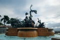 The historic Paseo de la Princesa fountain statue located in Old San Juan Puerto Rico - fev, 2021