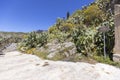 Historic path of Saracens in mountains between Taormina and Castelmola, along the slope of Monte Tauro, Sicily Italy Royalty Free Stock Photo