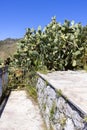 Historic path of Saracens in mountains between Taormina and Castelmola, along the slope of Monte Tauro, Sicily Italy Royalty Free Stock Photo