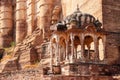 Historic pavilion at Mehrangarh fort in Jodhpur, Rajasthan, India Royalty Free Stock Photo