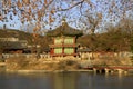 A historic pavillion in Seoul, Korea. Royalty Free Stock Photo